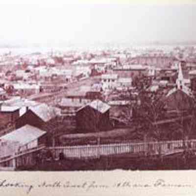 Looking N.E. from 18th and Farnam 1868