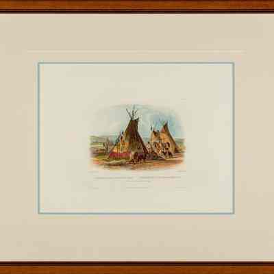 A Skin Lodge of an Assiniboin Chief