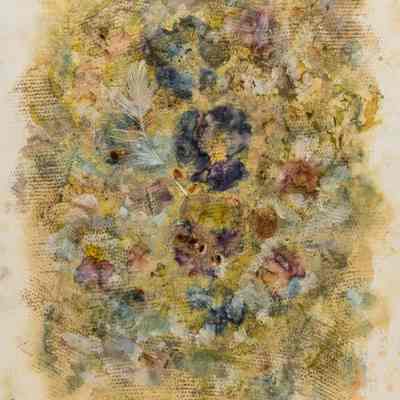 Pansies, Phlox, etc. with Tex and Stenciling