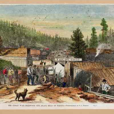 The Indian War-Deadwood City, Black Hills of Dakota
