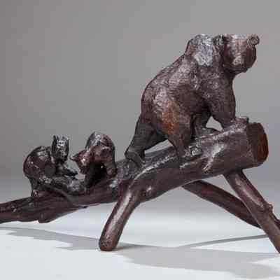 Three Bears on a Branch