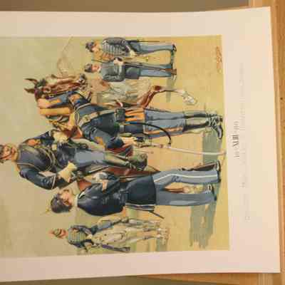 Enlisted Men. Cavalry and Infantry [Full Dress]