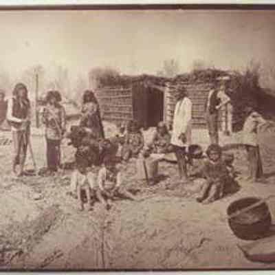 Mohave Group Outside Brush House