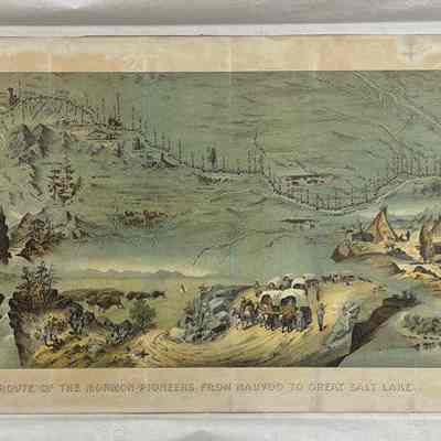 Route of the Mormon Pioneers from Navoo to Great Salt Lake