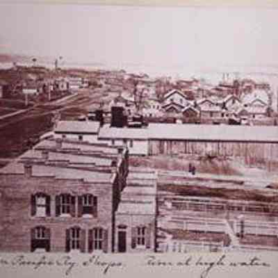 Union Pacific Rail Yard Shop River at Highwater