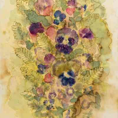Old Flowers & Leaf Prints & Natural Stains