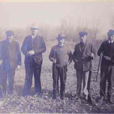 Five Men with Shot Guns, 1 with Stocking Cap