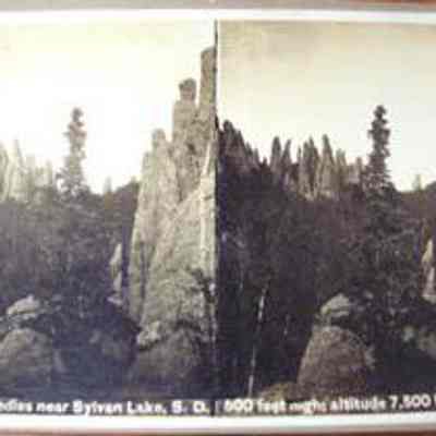 Needles Near Sylvan Lake, SD 500 ft. high; altitude 7,500 feet B202