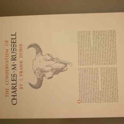 The Conservation of Charles M. Russell portfolio: Title Page