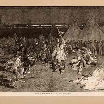 A Dance of Crow Indians