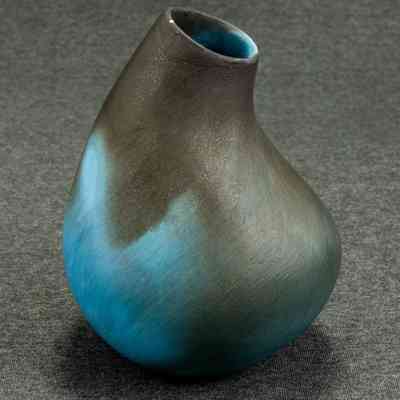 untitled, reduction-fired micaceous clay jar