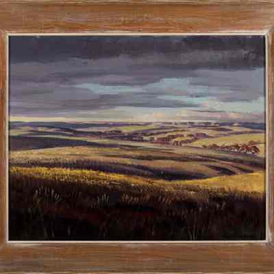 Untitled (Landscape From Series of Studies For "Life on the Prairie" )