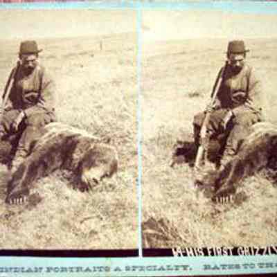 "His First Grizzly" Big Horn