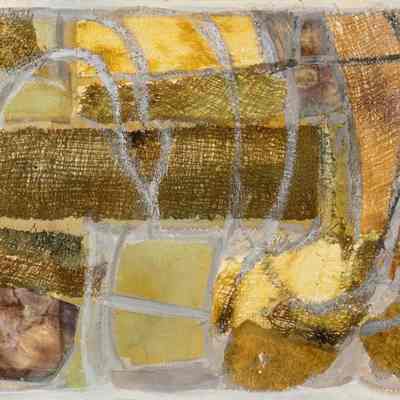 Collage Panel - Fabrics & Paper Napkins