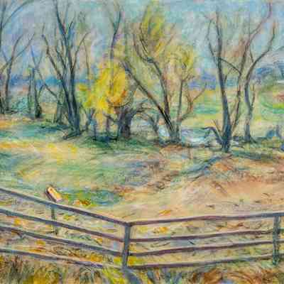 Springtime with Wooden Fence (Ark. Valley)