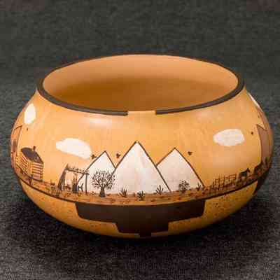 untitled, polychrome of Hopi clay and paints