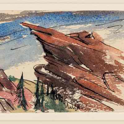 Untitled (Red Rock Formation)