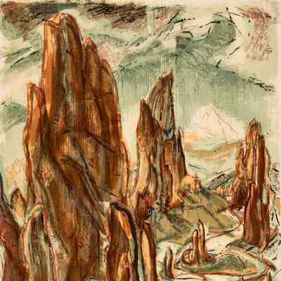 untitled print (mountain landscape