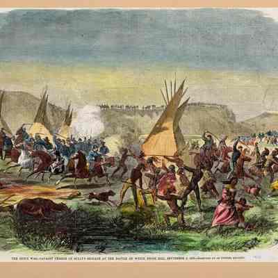 A Sioux War Cavalry Charge of Sully's Brigade At the Battle of White Stone Hill, Sept. 3, 1863