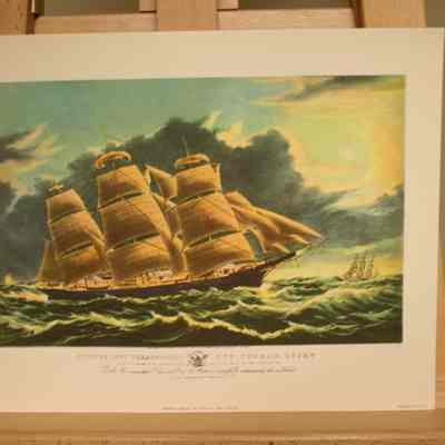 Clipper Ship Dreadnought off Tuskar Light
