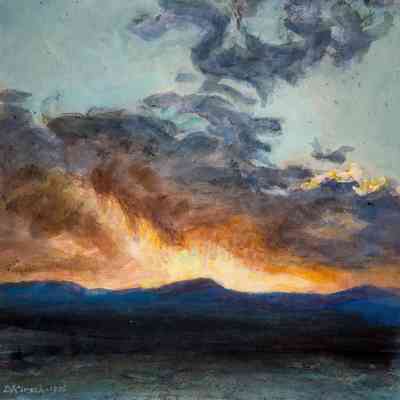 Sunset over the Mountains