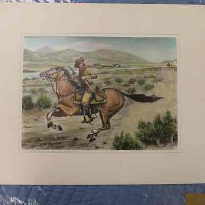 Pony Express Rider of 1861-Split Rock, Wyo.