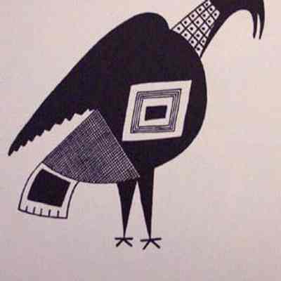 Mimbres Design-Turkey Woman