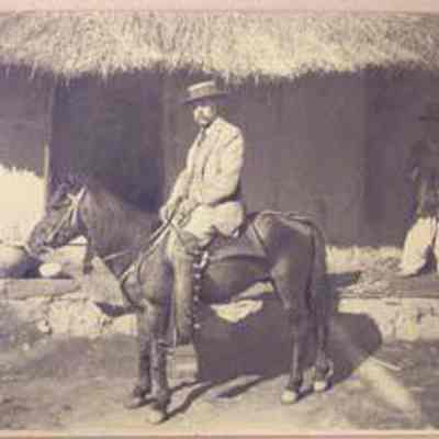 William Henry Jackson Crossing Korea on Manchu Pony