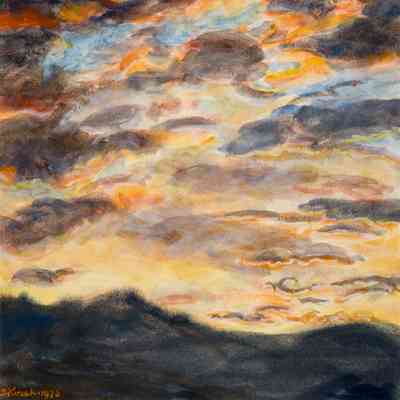 Sunset over Mountains