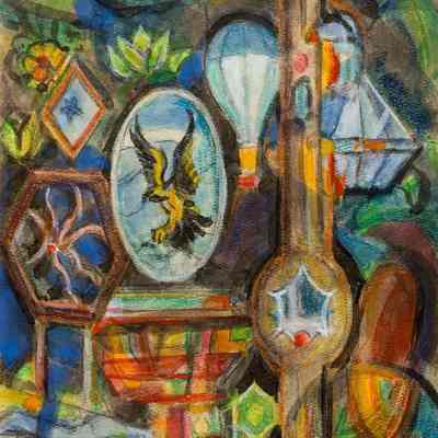 Stained Glass Display, Beulah