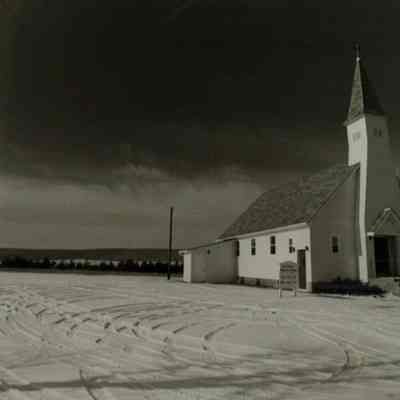 Lutheran Church in Winter Light