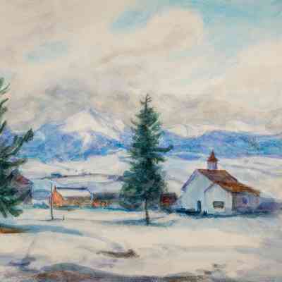 Buildings & Trees - Clevenger Place (N.W. of Westcliffe)