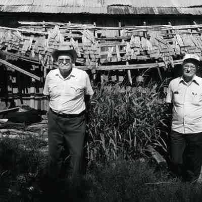Raymond Turpen and Walter Ballard, Hardeman County, near Goodlett, Texas.