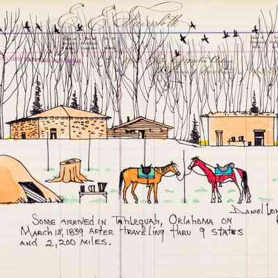 Some Arrived in Tahlequah, Oklahoma on March 18, 1839, After Traveling thru 9 States and 2,200 Miles.