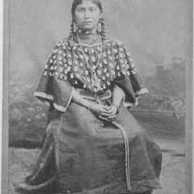 Shoshone Squaw with Elk Teeth Ornaments