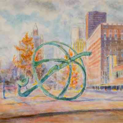 R. Crusoe's Umbrella & Buildings, Des Moines