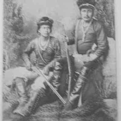 Atta-Kai-Bi-Tzu-Ih and Charlie Mitchell, Navajo Scouts, 1890