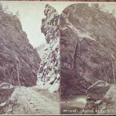 Above Beaver-C.C.R.R. (Rocky Mountain Stereoscopic Views, Lear Creek Series)