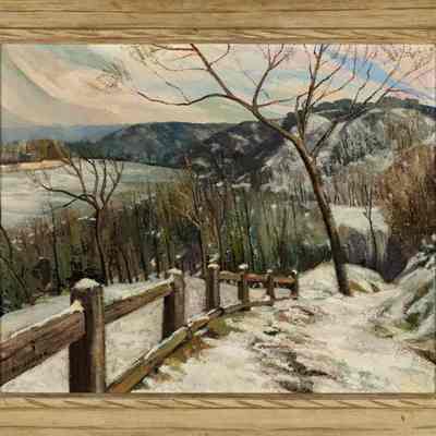 Untitled (Landscape with View of Missouri River from Mandan Park)