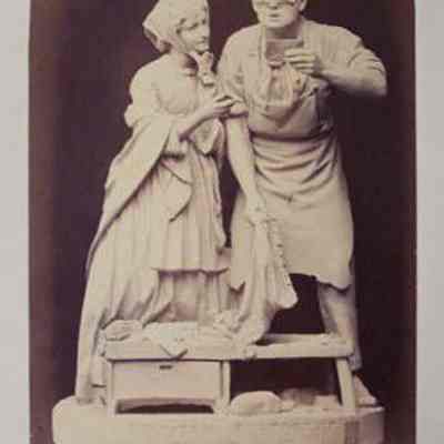 Photographs of Sculpture by John Rogers-Country Post Office-News from the Army
