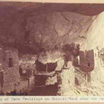 Group of Cave Dwellings on Chenhi Wash near San Juan