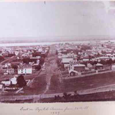E on Capitol Avenue from 20th St. 1869