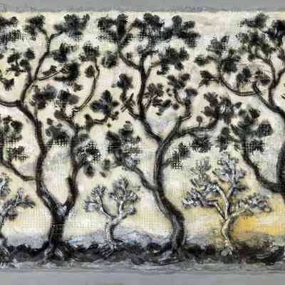 Decorative Panel with Trees