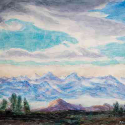 Sangre de Cristo Range & Clouds near Westcliffe
