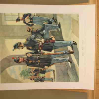 Artillery. Infantry. Mounted Rifles. Light Artillery