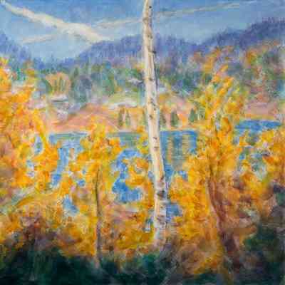 Lake Isabel Through Fall Aspens