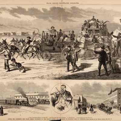 A Party of Gold Miners Starting For the Black Hills