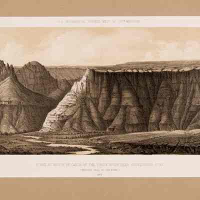 Scene At Mouth of Canon of the Virgin River Near Shonesburg, Utah