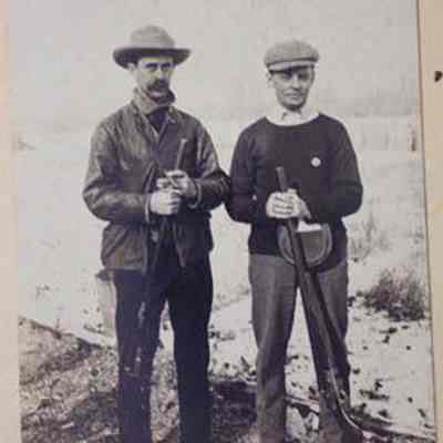 Two Men with Shot Guns, 1 with Leather Jacket