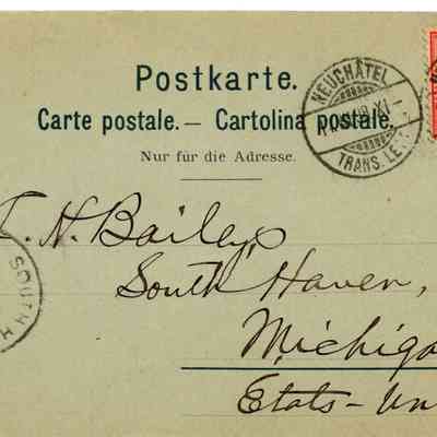 Postcard: July 13, 1898